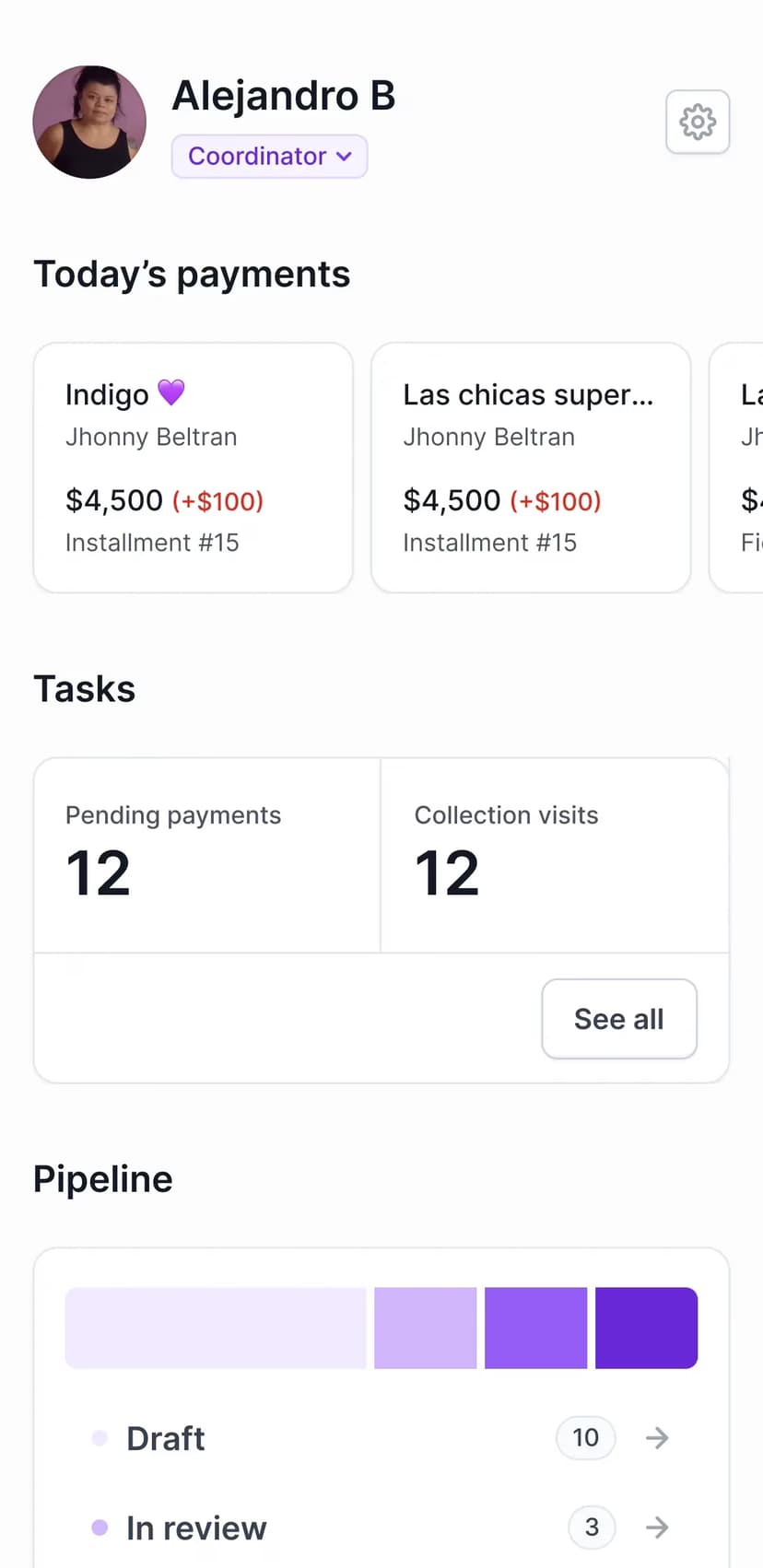 Grupalia Coordinator App