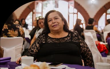 Woman having breakfast